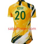 Australien Fodboldtrøjer Sam Kerr 20 Hjemmebanesæt Kvindernes VM 2019 Kort ærmer Australien Fodboldtrøjer Sam Kerr 20 Hjemmebanesæt Kvindernes VM 2019 Kort ærmer